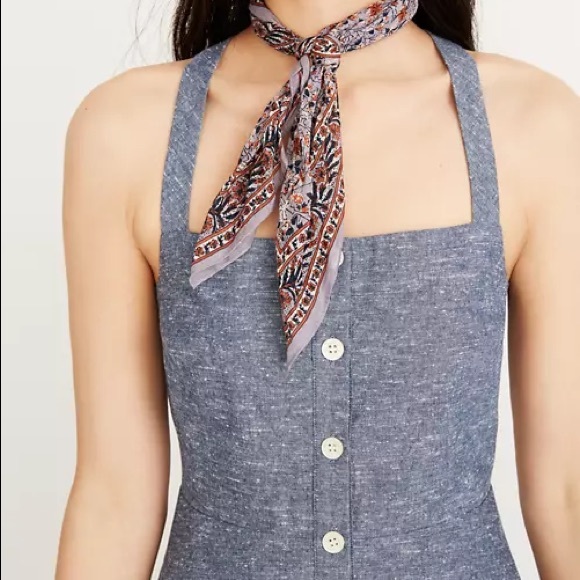 Madewell Chambray Denim Button Down Midi Dress - Picture 3 of 13